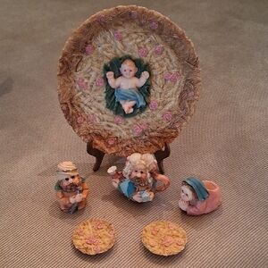 Miniature Religious Tea Set - 8 Piece Set